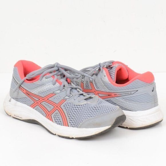 ASICS GEL-Contend 6 Running Shoes 1012A570 Sheet Rock/Diva Pink Women's Sz 8 - Picture 2 of 8